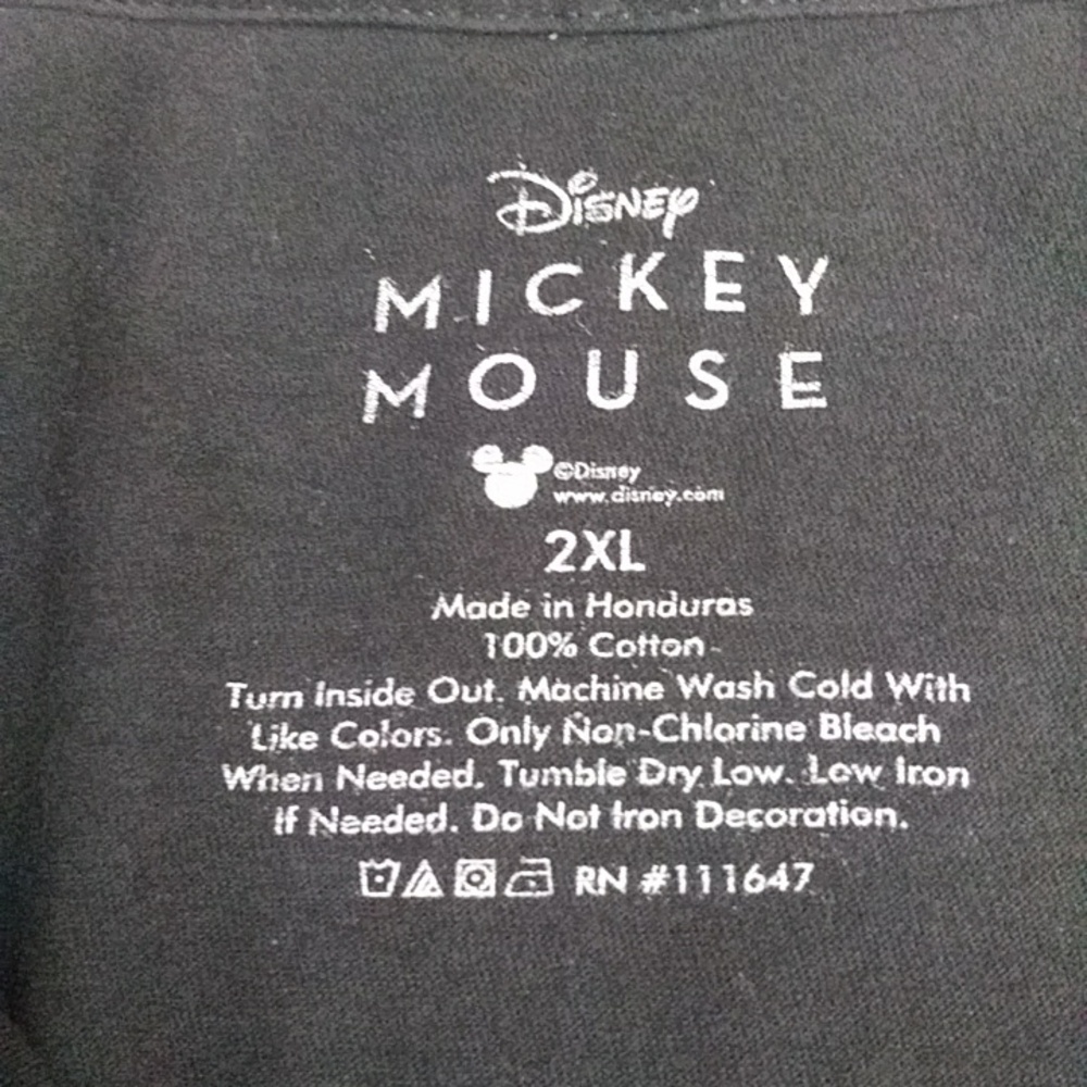 Disney Mickey Mouse Black & Neon Men's Graphic T-Shirt *GUC* - Picture 5 of 5